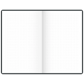 Notizbuch Premium Flexibook „Lack“ | A5, punktiert, schwarz